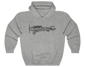 vintage Cessna Aircraft Logo à capuche unisexe