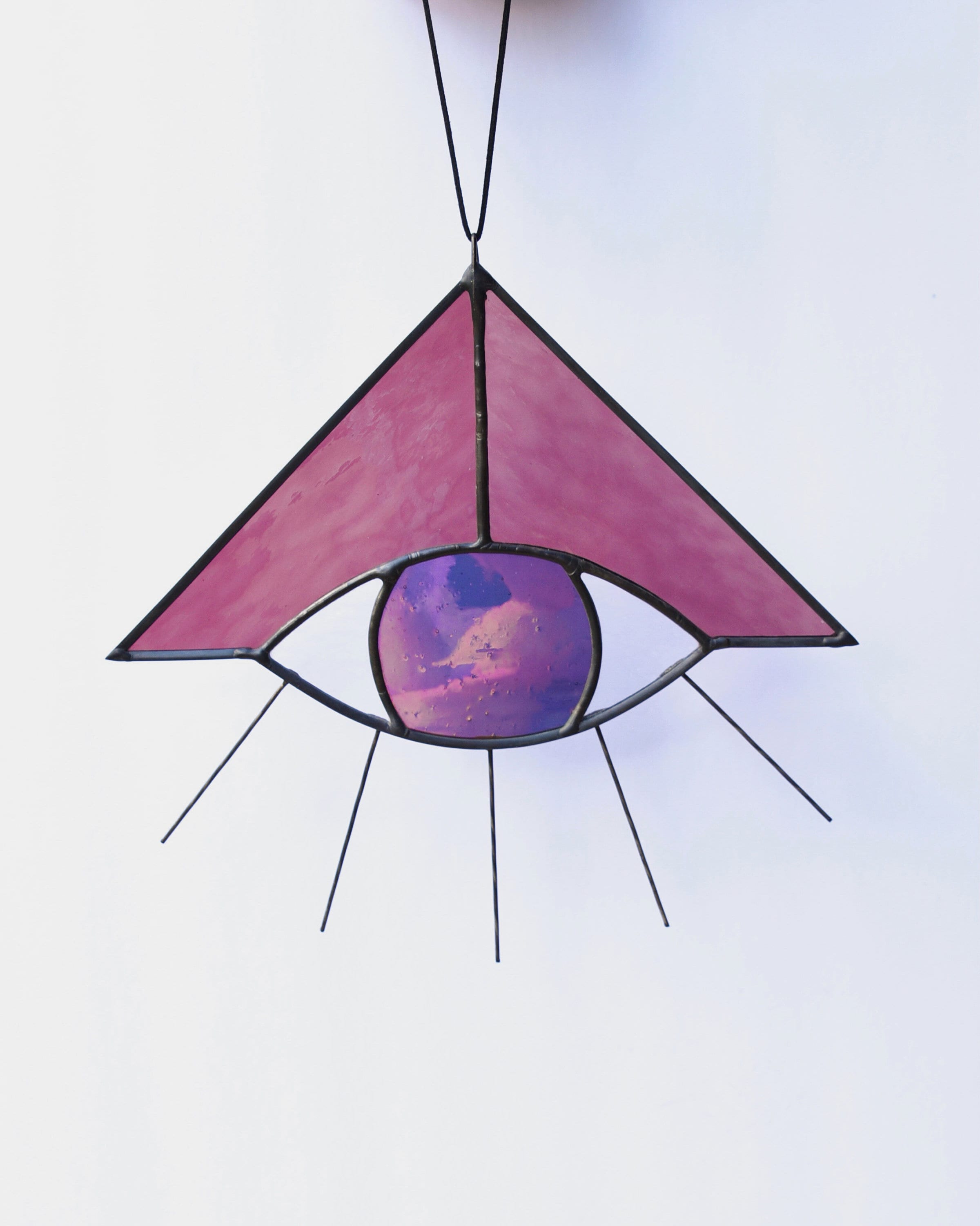 Stained Glass Window Hanging Third Eye Eye of Protection Etsy