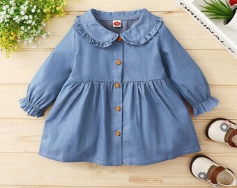 newborn denim dress