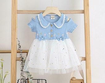 jeans dress for baby girl