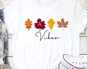 Autumn shirt women, fall leaves tshirt, Fall Vibes Shirt, Cozy Season Shirt, Leaves Shirt, Fall Season Shirt Cozy Autumn Shirt Pumpkin Shirt