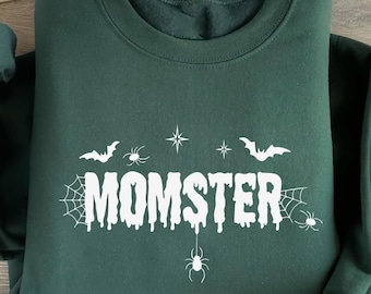 Momster Halloween Sweatshirt: Spooky Season Fall Shirt