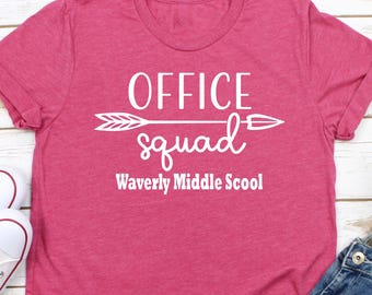 Office Squad tshirt, Custom School Team Shirt, Office Group Shirt, Office Staff Shirts, Office T-Shirt, Office school personal gift shirts