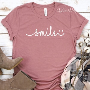 Smile Tshirt,Positive Vibes Tee,Positivity,Quote Tee,Positive Vibes Shirt,Inspirational shirt,Motivational Shirt,Positive Shirts,Good Vibes