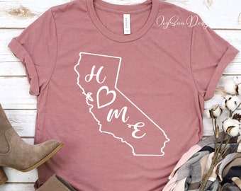 California Shirt ∙ California Home Shirt ∙ California Home Gift ∙ West Coast Pride Shirt ∙ State Pride Shirt ∙ Softstyle Unisex Shirt