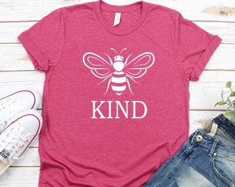 Be Kind Shirt, Bee Kind Gift shirt, Save The Bees Shirt, Unisex Jersey, Short Sleeve, Tee Bee Kind, Shirt Bee Shirt