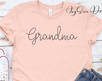 Grandma siple tee,Grandma Shirts,Grandma Gift, Grandma T-shirt, Gift for Grandma, Mother's Day Gift, Grandma Mother's Day, Gift For Grandma,