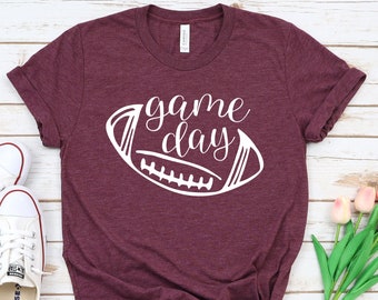 Game Day Shirt, Football team shirts, Football Women's Shirt, Game Shirt, Cute Mom Shirt, College Football Shirt, school game day tshirt