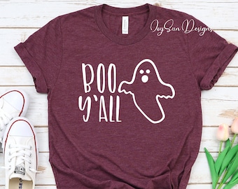 Boo Y'all-tröja, Boo Y'all-tröja för kvinnor, Halloween-tröja, fantastisk Halloween-tröja, Halloween-tröjor, Halloween-tröja, Boo Halloween-tröja