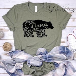 Nana Bear Shirt, Nana Shirt Gift, Nana Bear T-Shirt, Family Bear Tee, Mothers Day Gift Nana Life Shirt, for Nana tee