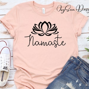 Namaste Shirts - Workout Shirt - Funny Yoga Shirt - Meditation Shirt - Yoga Shirt Gifts - Mood Shirt - Gift for Her - Relax Shirt