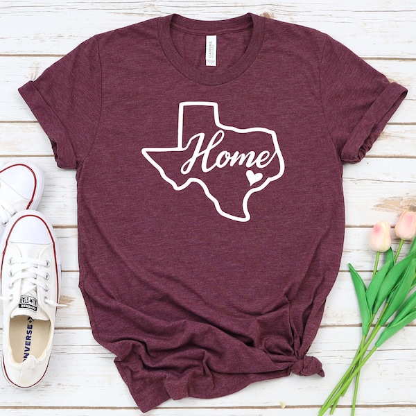 Texas Shirt, Texas T-Shirt, Texas Damen Shirt, Home State Shirt, Home Shirt, Where I'm From State Shirt, Home, Tee