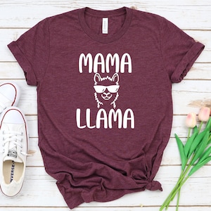 Mama Llama Shirt, Llama gift shirt, Funny Llama Shirt, mama llama tee,Cute Farm Shirt, Cute mama shirt, Gifts for Mom Christmas Shirt