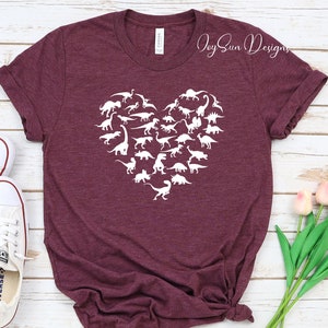 Heart of Dinosaurs, Dinosaurs Shirt, Dinosaurs T Shirt for Women, Dinosaurs for Mom, Dinosaurs T Shirt for Mother Day&#39;s Gift, Dinosaurs Tee