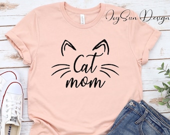 Cat Mom Shirt, cat mom tee, Cat Mama Shirt, Cat Shirt, mom gift shirt,Mother's Day Gift For Mom, Cat Lover Gift, mom shirt,Cat Mama T-Shirt,