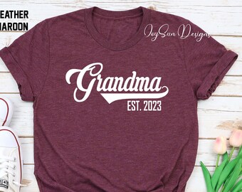 Benutzerdefinierte Est Shirt, Oma Geschenk Shirt, benutzerdefinierte Oma Est Shirt, Oma Shirt, lustiges Oma Shirt, Geburtstags-Oma Tshirt, Familien Geschenk T-Shirt