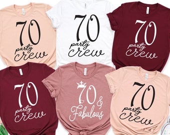 Maglietta regalo per il 70° compleanno - Maglietta 70 e favolosa, Maglietta per feste 70, Maglietta per il 70° compleanno, 70 e favoloso, Maglietta 70 Af, Magliette per il 70° compleanno
