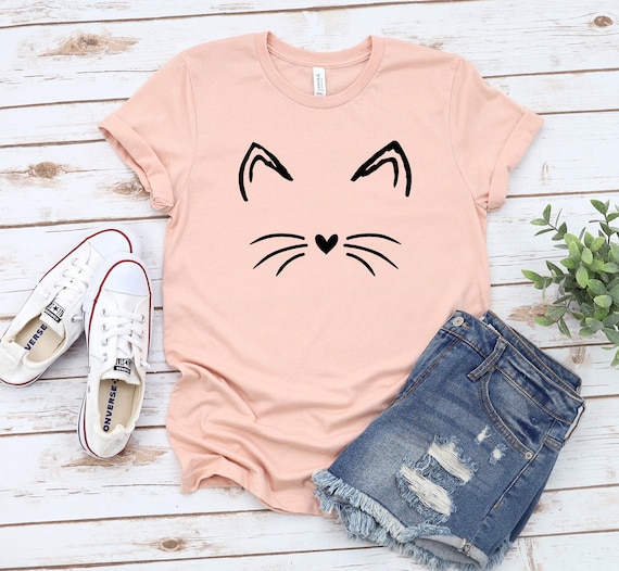 Cat Shirt Kitty Kitten T Shirt I Love Cats Funny Present | Etsy