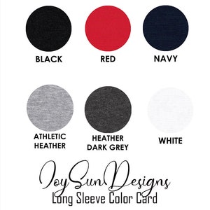 Pu&ograve; includere: Tabella colori per camicie a maniche lunghe. I colori sono nero, rosso, blu navy, grigio melange atletico, grigio scuro melange e bianco.