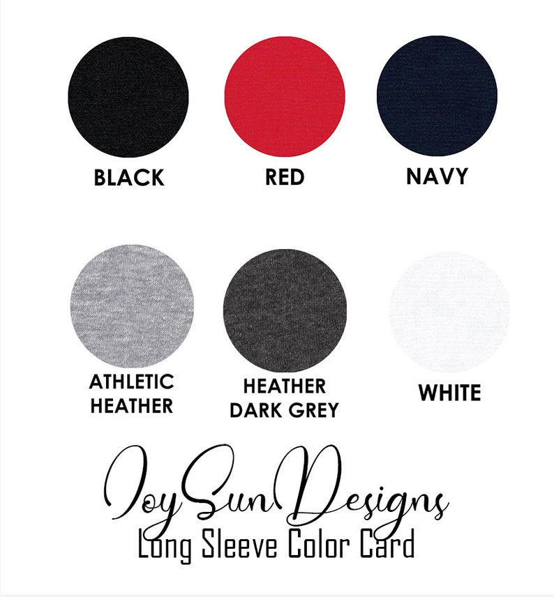 Pu&ograve; includere: Tabella colori per camicie a maniche lunghe. I colori sono nero, rosso, blu navy, grigio melange atletico, grigio scuro melange e bianco.