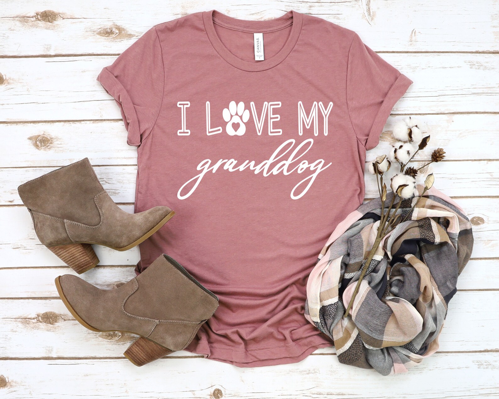 I Love My Granddog Shirt Womens Dog grandma Tshirt womans Etsy