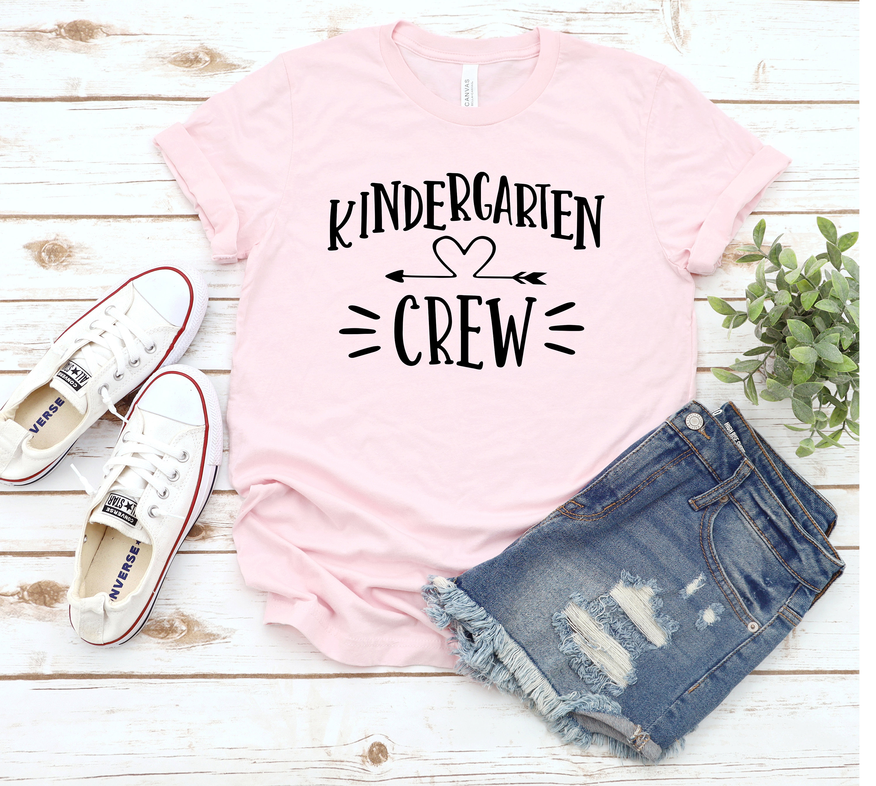 Kindergarten Crew Teacher Shirt Kinder Squad Kindergarten | Etsy