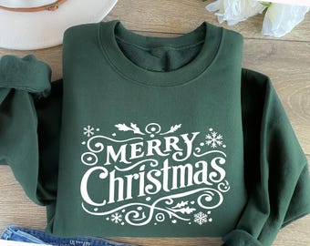 Merry Christmas Sweatshirt: Family Holiday Sweater