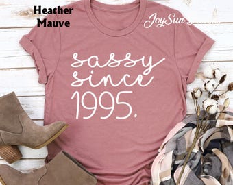 Camiseta de cumpleaños personalizada, camiseta de regalo para el 30.º cumpleaños, camiseta "Ssy since", camiseta de cumpleaños personalizada, camiseta para ella, regalo para el 40.º cumpleaños para ella