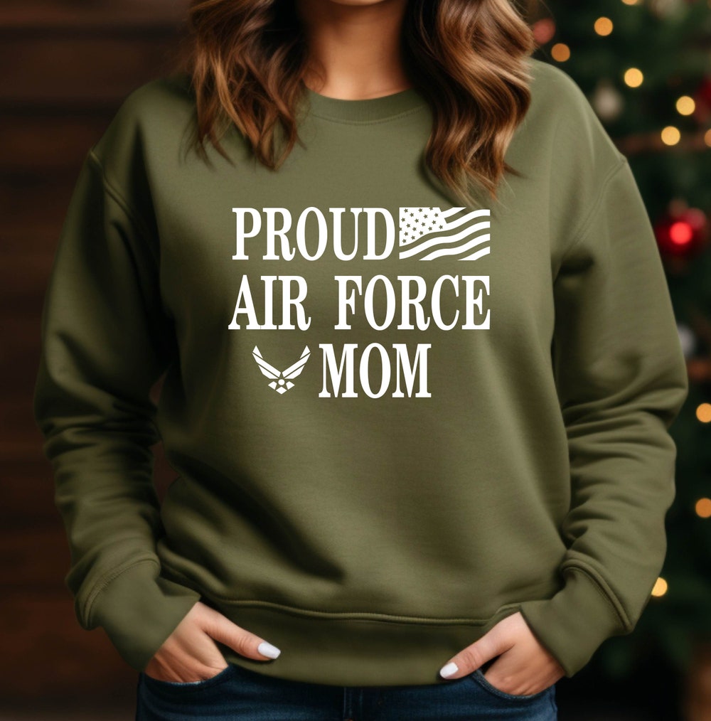 Air Force Sweatshirt, Custom Family Proud Air Force Group Sweatshirts, Us Air Force Dad Mom Sweatshirt, Air Force Mom Sweatshirt, Air Force