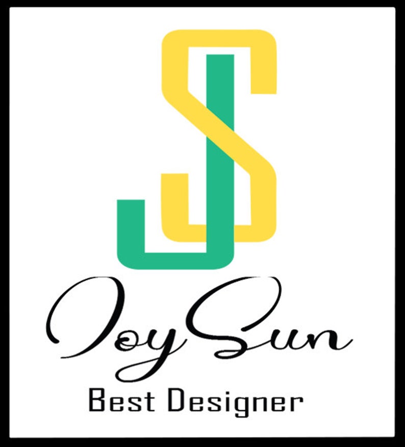 May include: A logo with a stylized green and yellow "S" and the text "Joy Sun Best Designer".