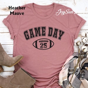 Personalized Football Number Shirt, Custom Football Shirt, Game Day Shirt, Football Mom Shirt,  Football Sport Gifts, Football Season Shirt
