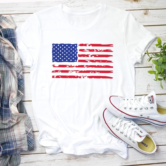 Usa Flag Shirt American Flag Distressed Shirt American Flag Distressed American Flag Shirt American Flag Shirt Men 4th of July Shirt