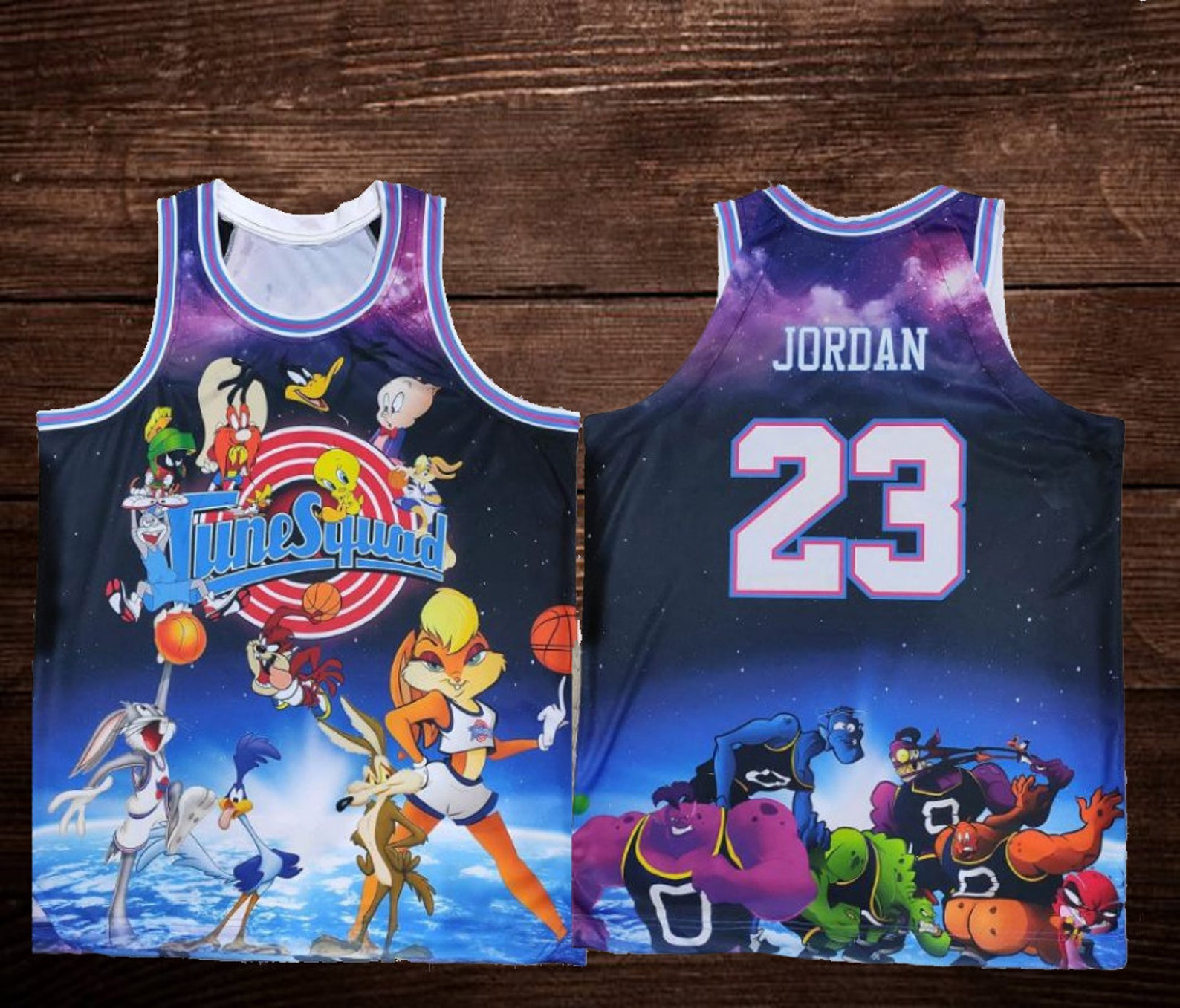 Space jam tune squad Sleeveless Jersey Tank Top Space jam Etsy