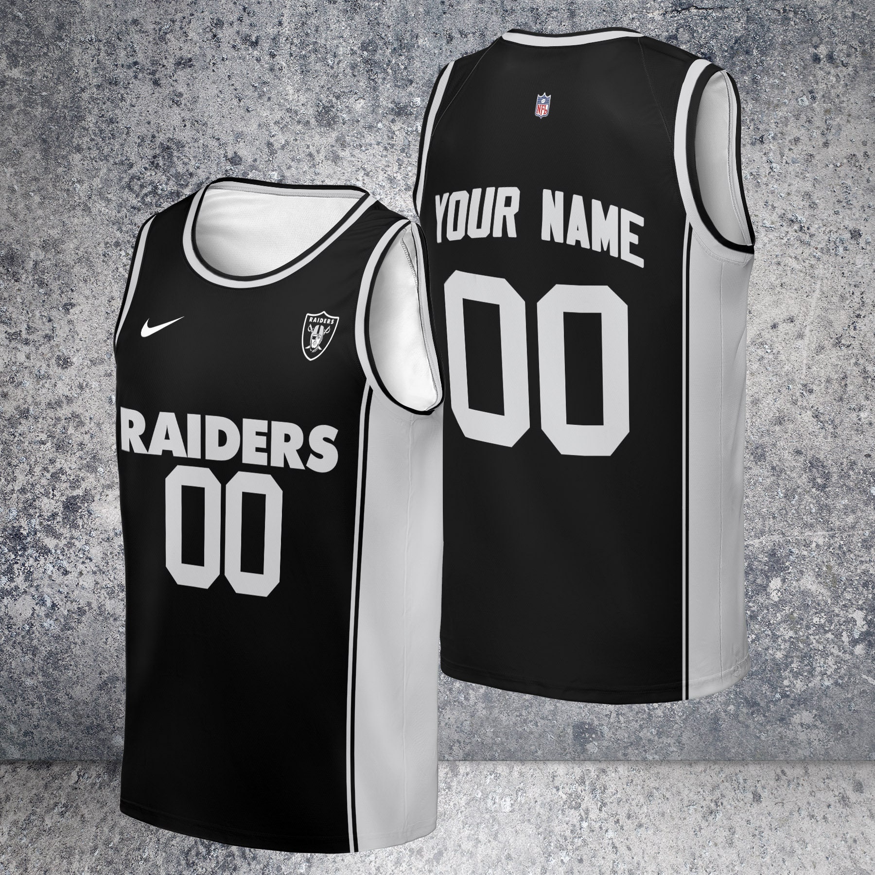 Las Vegas Raiders Sleeveless Jersey Tank Top Custom Las Vegas Etsy
