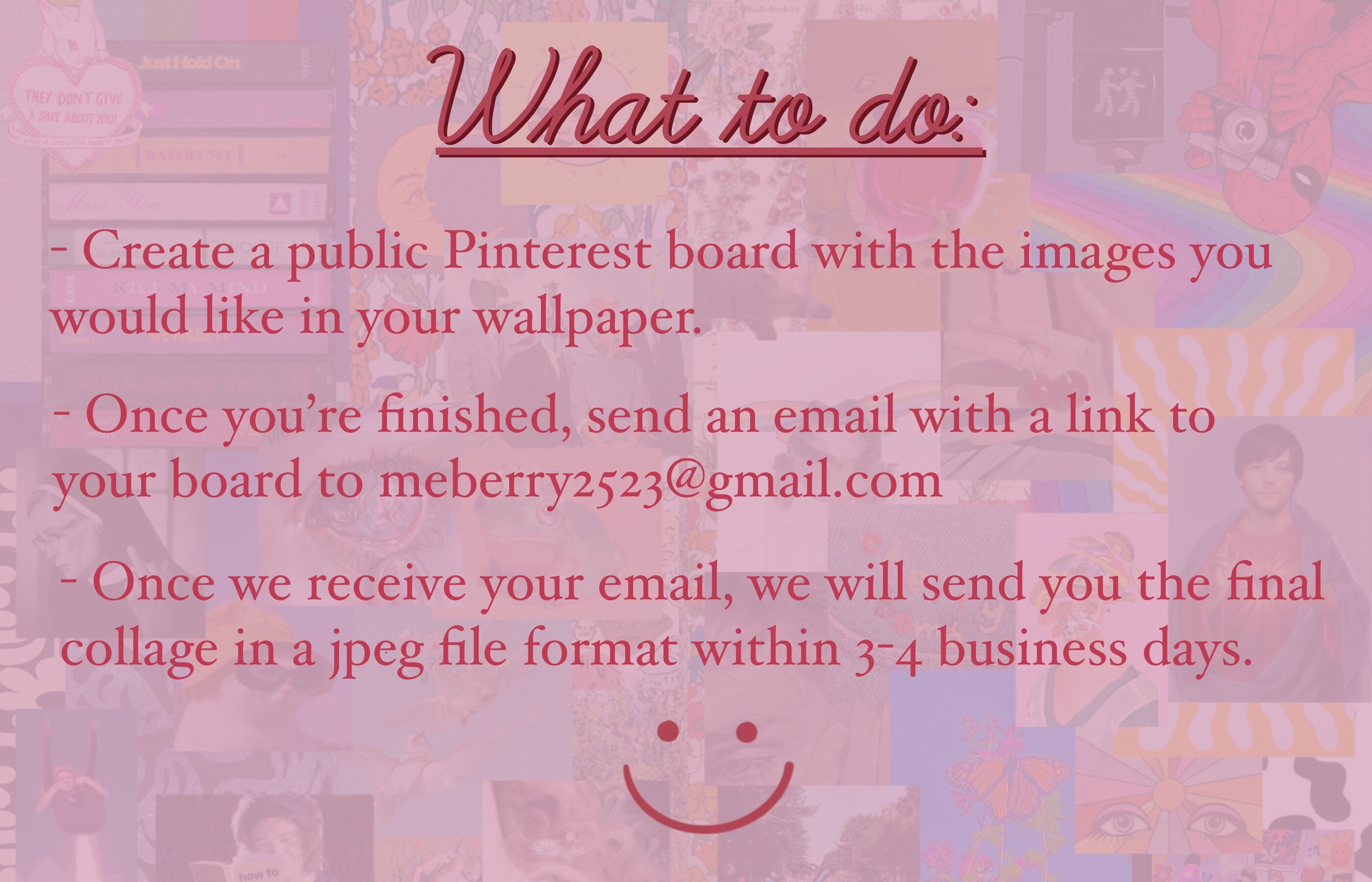 Custom Collage Digital Wallpaper Design Your Own Digital Etsy