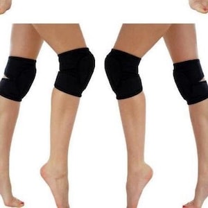 Black Protection for Knees hole grip pilon Custom pro wrestling gear Twerk Floorwork Stripper knee bolster Sports knee pads skating pink cat