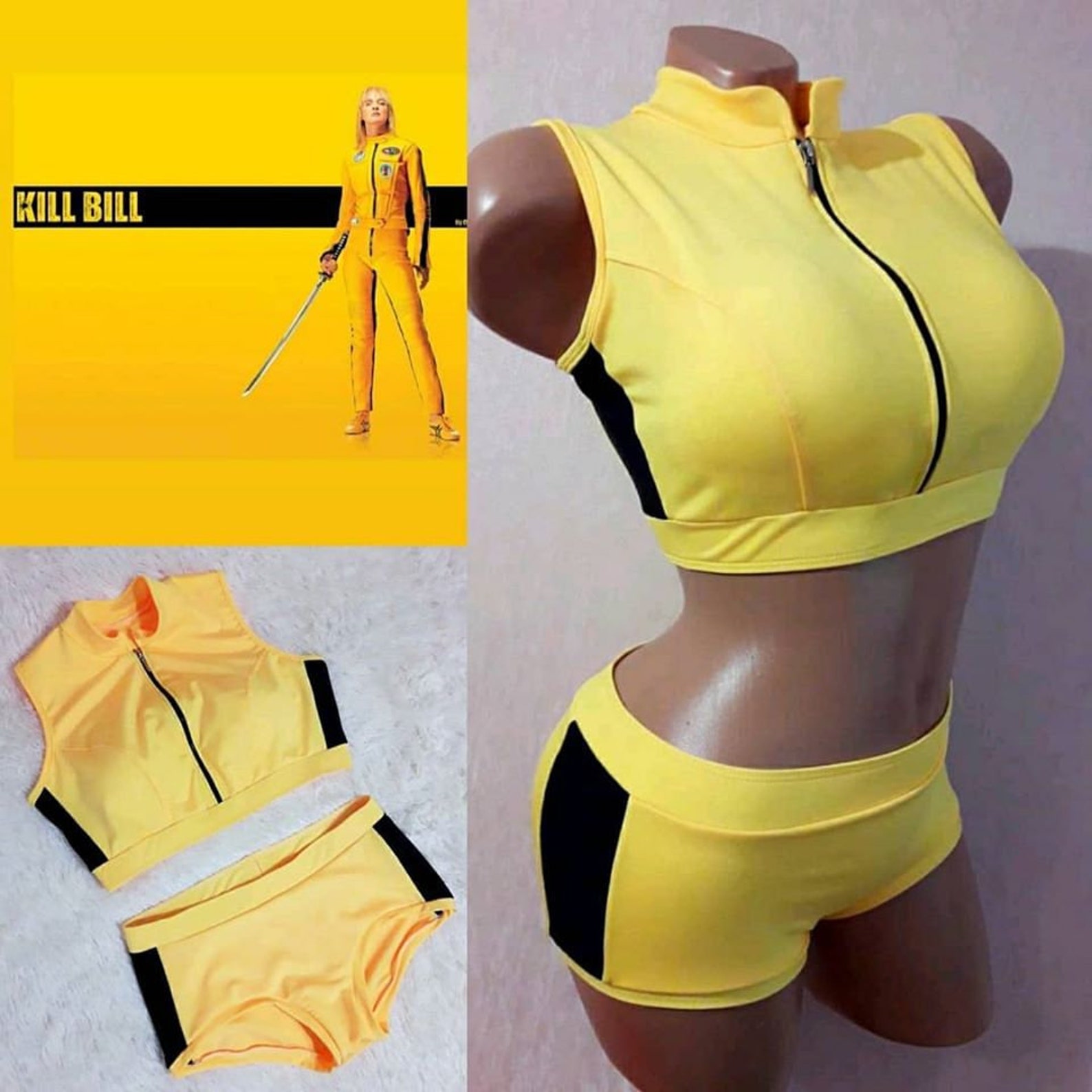 Kill Bill Bride Outfit Cosplay Costume Stripper Outfit Etsy