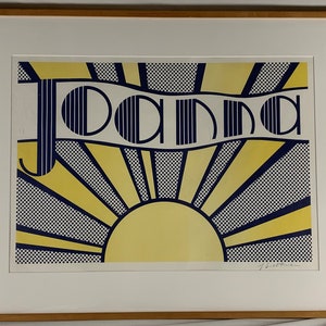 ROY LICHTENSTEIN (1923-1997) Original Pencil Signed Lithograph “Joanna”
