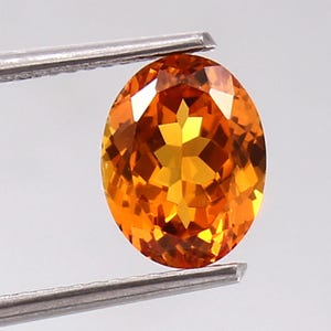 AAA Flawless Extra Fine Ceylon Fanta Orange Sapphire 13x10mm Oval Cut Loose Gemstone | Sapphire for Jewelry & Ring Making | Rare Orange Gem