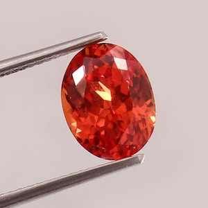 AAA Flawless Fanta Orange Sapphire Loose Oval Cut Gemstone Genuine Quality Gemstone Ring &Jewelry Making Stone Loose Gemstone 11x8 mm