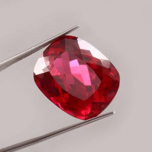 Burma Ruby | 30 Carat Cushion Cut Gemstone (24x20 mm)