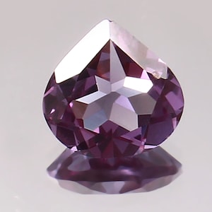Color Change Alexandrite Heart Shape Cut Loose Gemstone 9x9 mm | Fine Quality June Birthstone for Ring & Custom Jewelry Making
