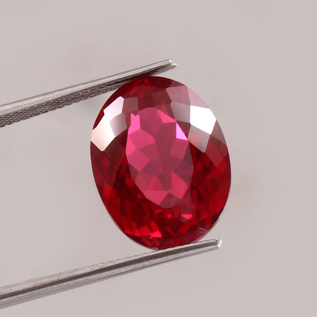 Famous Blood Red Ruby Blood Red Ruby Gemstone | 16.5mm Oval Cut, July Birthstone - Etsy