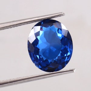 AAA++ Flawless Ceylon Royal Blue Sapphire Loose Oval Cut Gemstone Excellent Quality For Making Sapphire Ring Jewelry Gemstone Cut  5 Ct