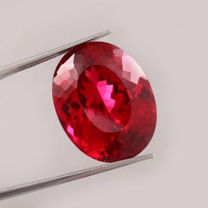 60.50 Ct Oval Burma Ruby | Pigeon Blood Red Gemstone, Fine Jewelry