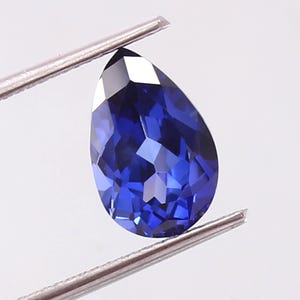 AAA++ Flawless Ceylon Blue Sapphire | 12x8 mm Pear Cut | Loose Gemstone for Rings & Fine Jewelry September Birthstone | Gift For Her
