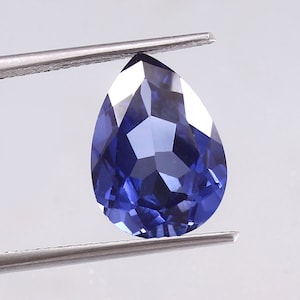 AAA Flawless Ceylon Blue Sapphire Loose Pear Cut Gemstone Excellent Genuine Quality For Jewelry Making Loose Gemstone 15x11 mm