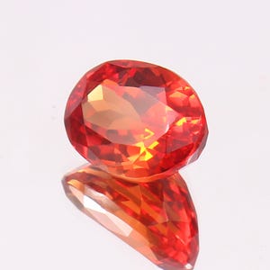AAA Flawless Ceylon Fanta Orange Sapphire Loose Oval Cut Gemstone Genuine Quality Gemstone Ring & Making Jewelry Loose Gemstone 11x8 mm