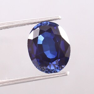 AAA  Flawless Ceylon Royal Blue Sapphire Loose Oval Cut Gemstone Excellent Quality For Sapphire Ring Jewelry Gemstone Cut 5 Ct