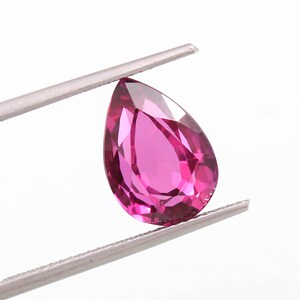 Flawless Ceylon Pink Sapphire Loose Pear Cut Gemstone Excellent Quality Ring & High Making Jewelry Loose Gemstone Cut 12x9 mm